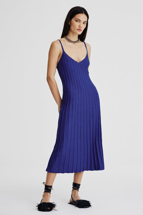 Vestido Plissado Tricot