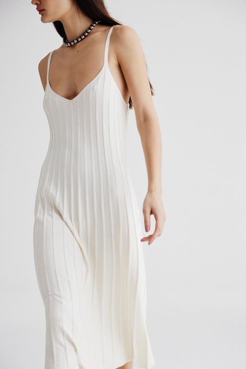 Vestido Plissado Tricot