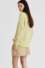 Pull Manga Longa Listras Fem