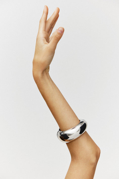 Bracelete Onda ródio