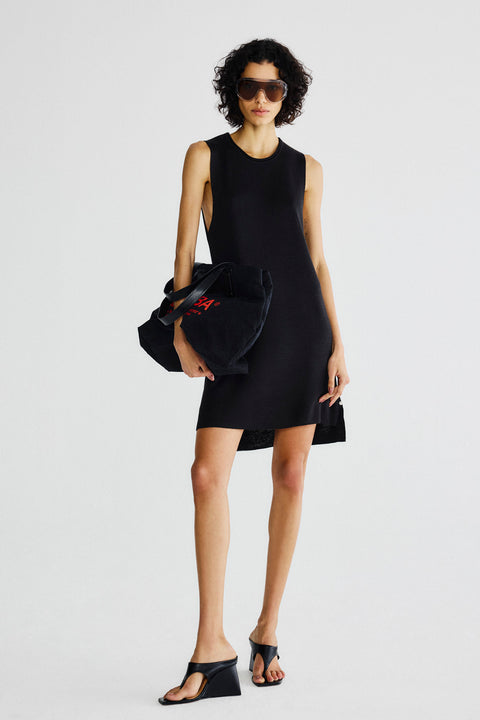 Vestido Curto Daro Tricot Preto