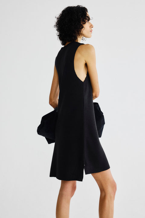 Vestido Curto Daro Tricot Preto