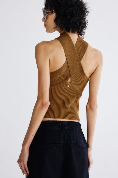 Top Liva Cruzado Tricot