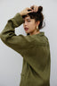 Camisa Oversized de Linho Manga Longa Fem