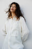 Camisa Oversized de Linho Manga Longa Fem