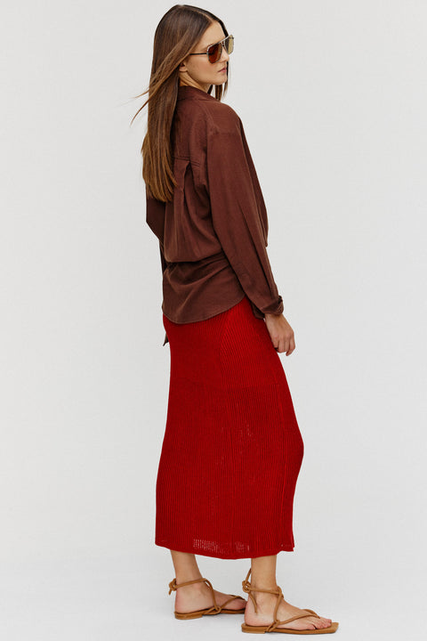 Saia Longa em Tricot