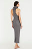 Vestido Longo Gola Alta Tricot