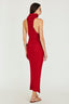 Vestido Longo Gola Alta Tricot