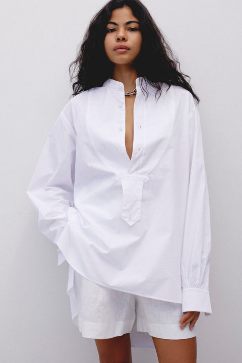 Camisa Tricoline Pala Fem
