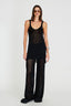 Calça Pantalona Tricot Rede