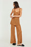 Calça Pantalona Tricot Rede