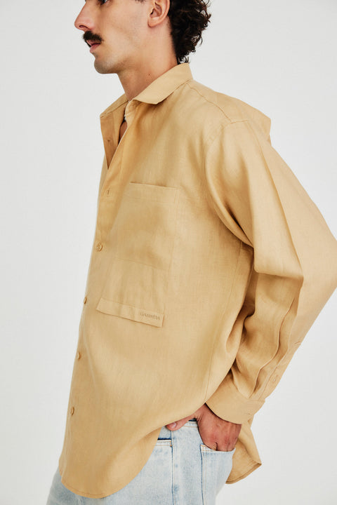 Camisa Oversized Linho Puro Masc