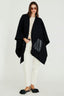 Poncho Bolso Couro Fem