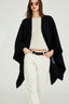 Poncho Bolso Couro Fem