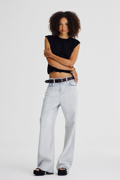 Top Cropped Tricot Box Fem
