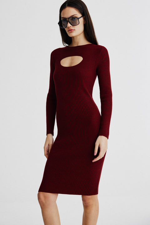 Vestido Tricot Manga Longa