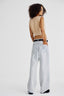 Top Cropped Tricot Estonado Fem