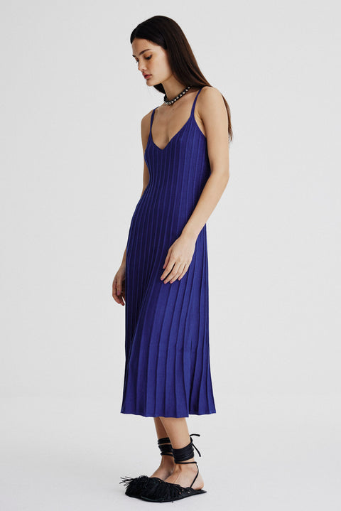 Vestido Plissado Tricot