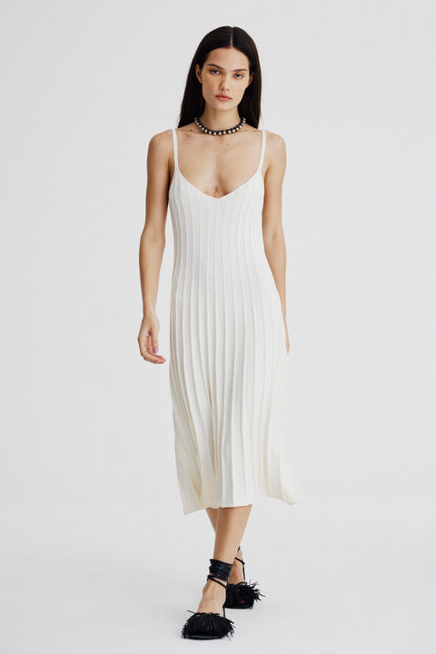 Vestido Plissado Tricot