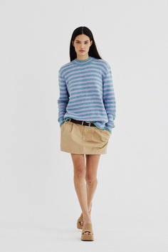 Pull Manga Longa Listras Fem
