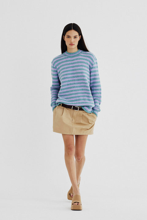 Pull Manga Longa Listras Fem