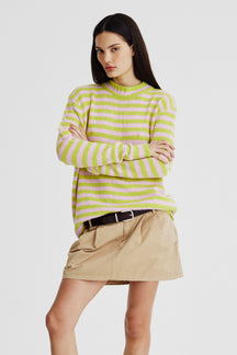 Pull Manga Longa Listras Fem