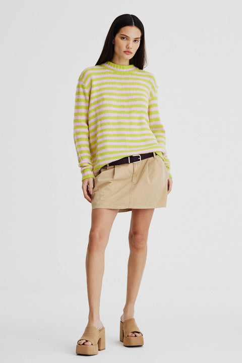 Pull Manga Longa Listras Fem
