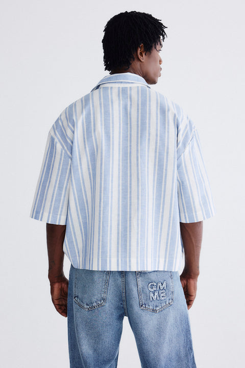 Camisa Box Fit Listras Masc