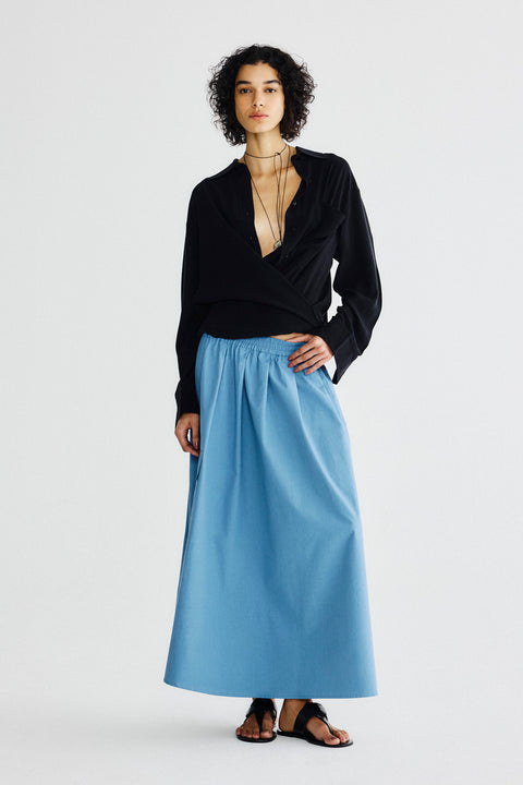 Saia Midi Godê Tricoline