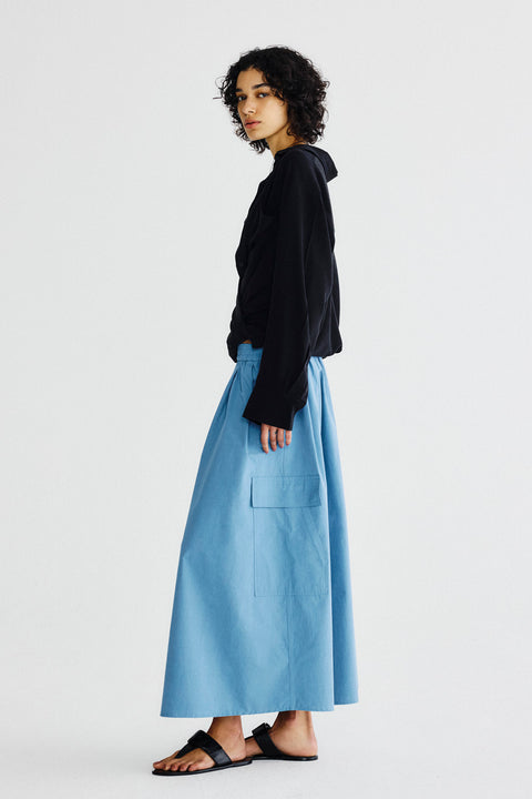 Saia Midi Godê Tricoline