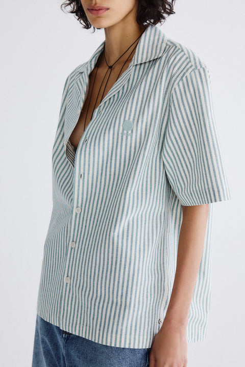 Camisa Gola Havaiana Listras Fem