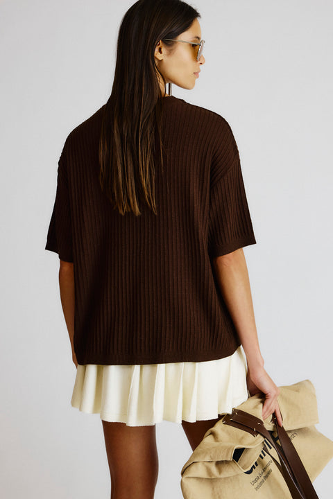 T-Shirt Tricot Canelada Fem