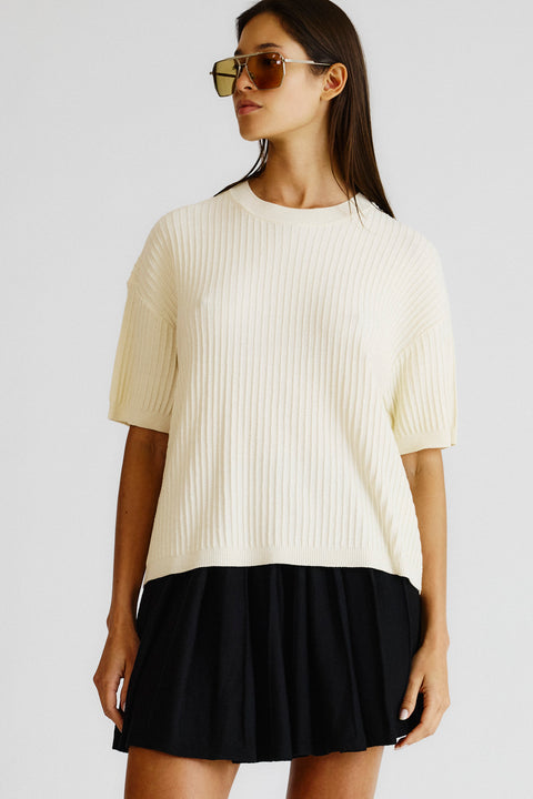 T-Shirt Tricot Canelada Fem