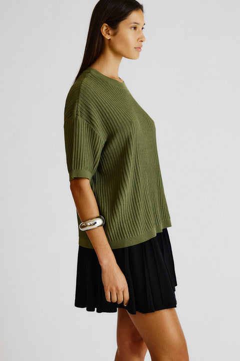 T-Shirt Tricot Canelada Fem