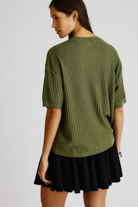 T-Shirt Tricot Canelada Fem