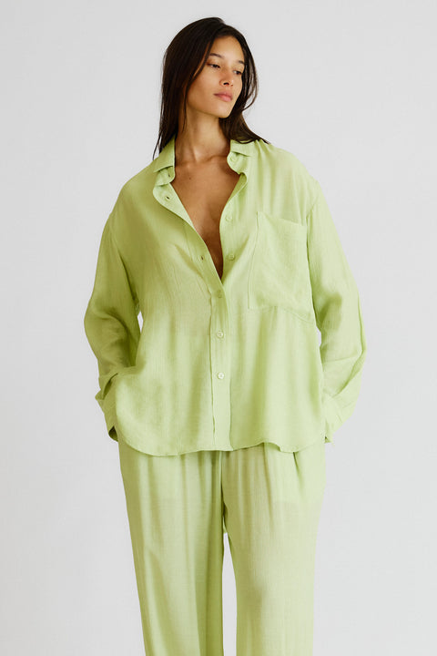 Camisa Ampla Rayon Fem