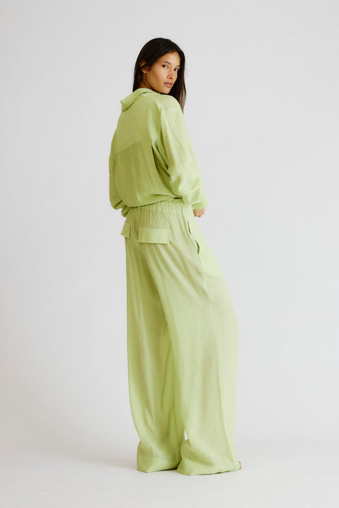 Calça Reta Rayon Fem