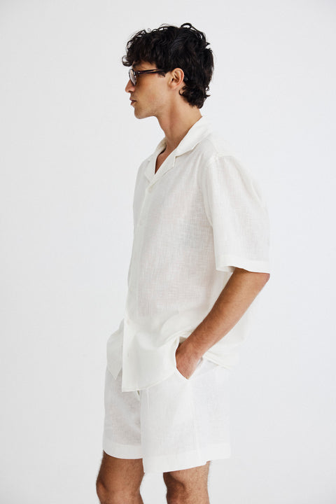 Camisa Gola Havaiana Manga Curta Masc