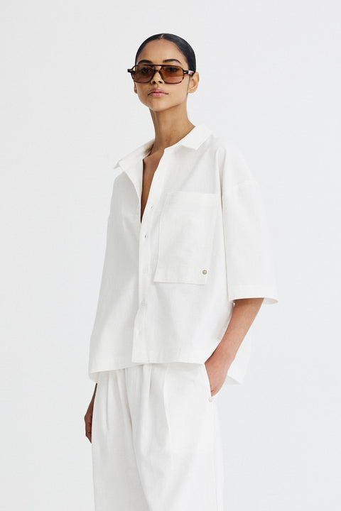 Camisa Box Noar Algodão Fem