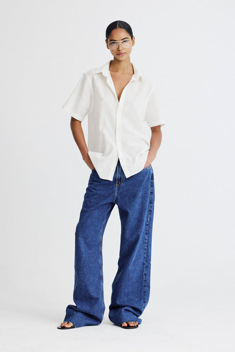 Camisa Manga Curta Regular Fem