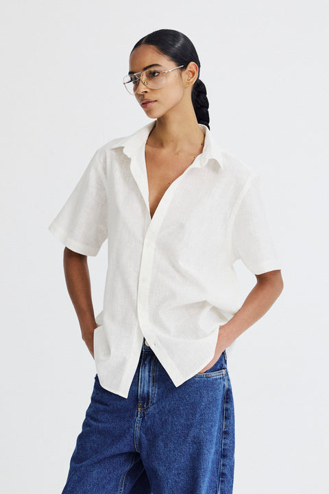 Camisa Manga Curta Regular Fem