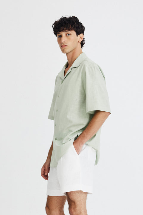 Camisa Gola Havaiana Manga Curta Masc