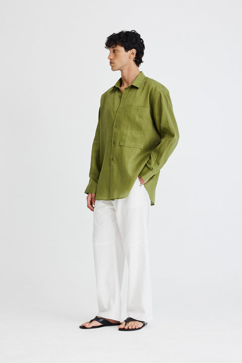 Camisa Oversized Linho Puro Masc