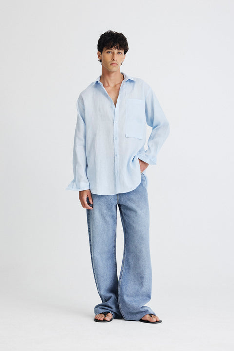 Camisa Oversized Linho Puro Masc