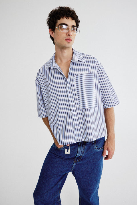 Camisa Box Algodão Sade Listras Masc