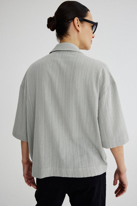 Camisa Box Algodão Casca Fem