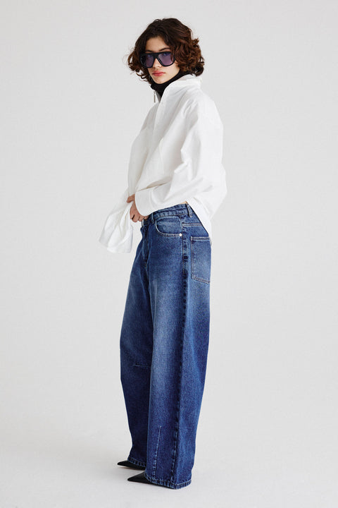 Calça Barrel Jeans Gammba + Isis Fem