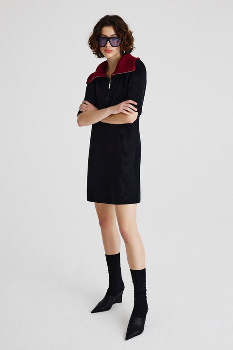 Vestido Curto Tricot Gammba + Isis