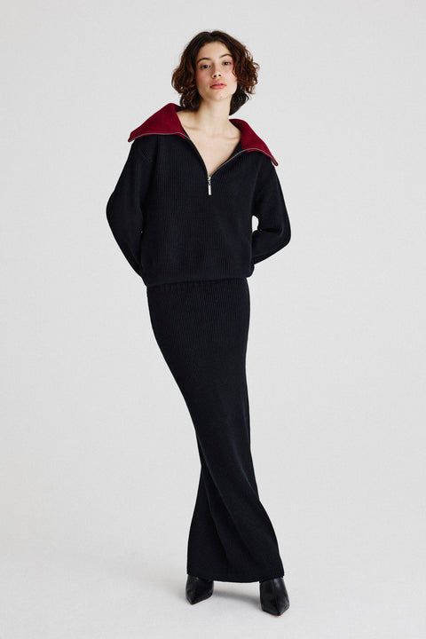 Saia Midi Tricot Gammba + Isis