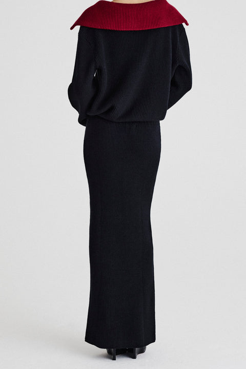 Saia Midi Tricot Gammba + Isis